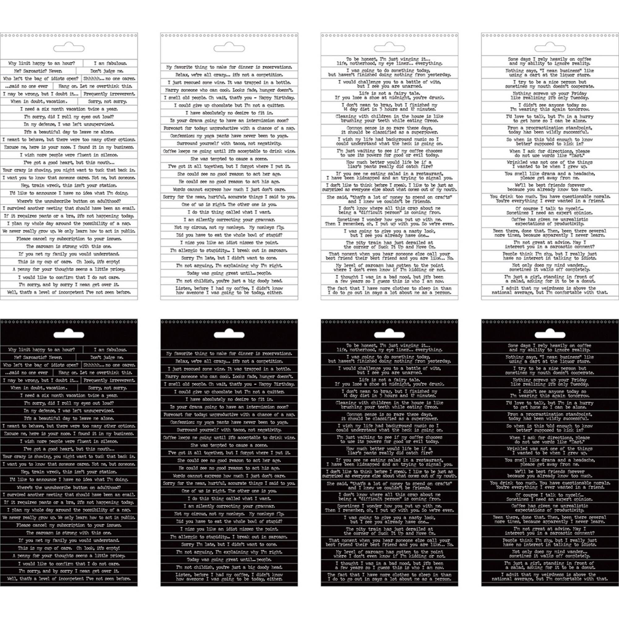 Idea-Ology Snarky Spiral Bound Sticker Book